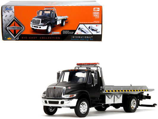 JadaInternational DuraStar 4400 Flatbed Tow Truck Matt Black 1/24 Diecast Model Car by Jad