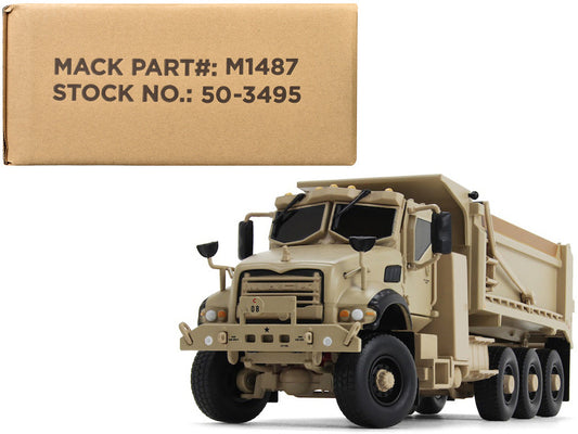 GearMack Defense M917A3 Heavy Dump Truck Tan 1/50 Diecast Model by First Gear